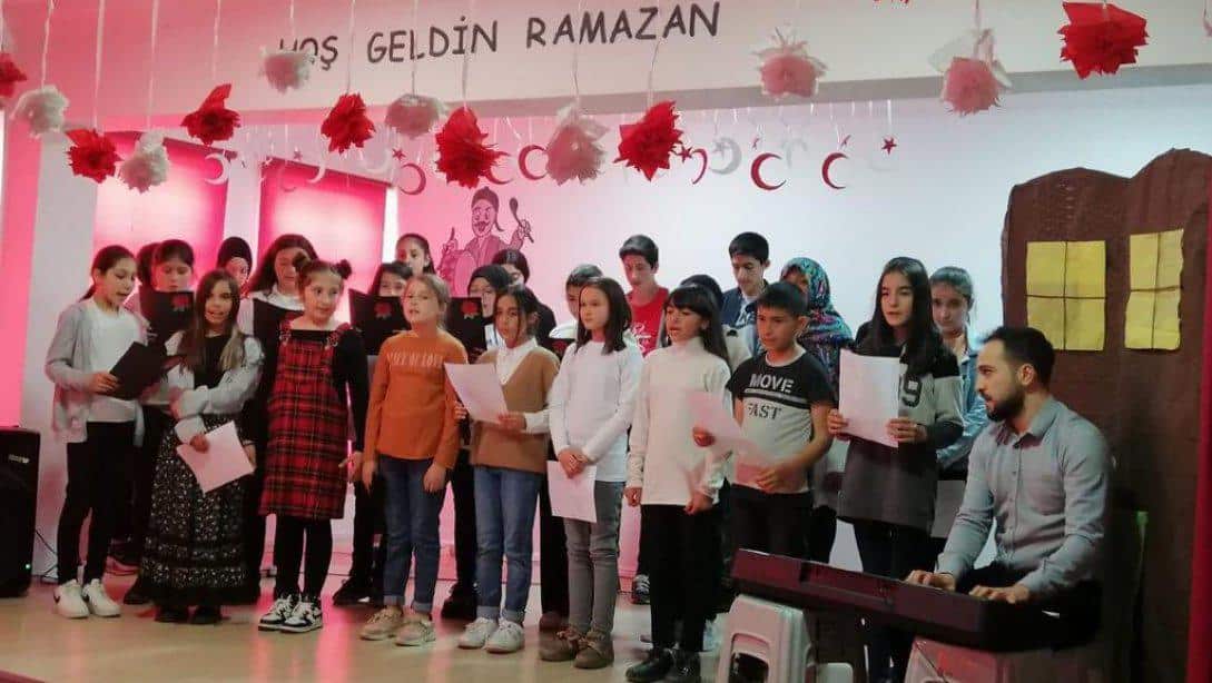 Çavdarhisar Ortaokulu'nda Ramazan Programı Yapıldı.